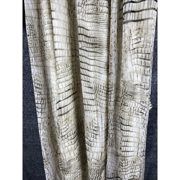 Asher By Fab'rik Women's Sz M Alligator Pattern Layered Long Sleeve Maxi Dress - Picture 8 of 16